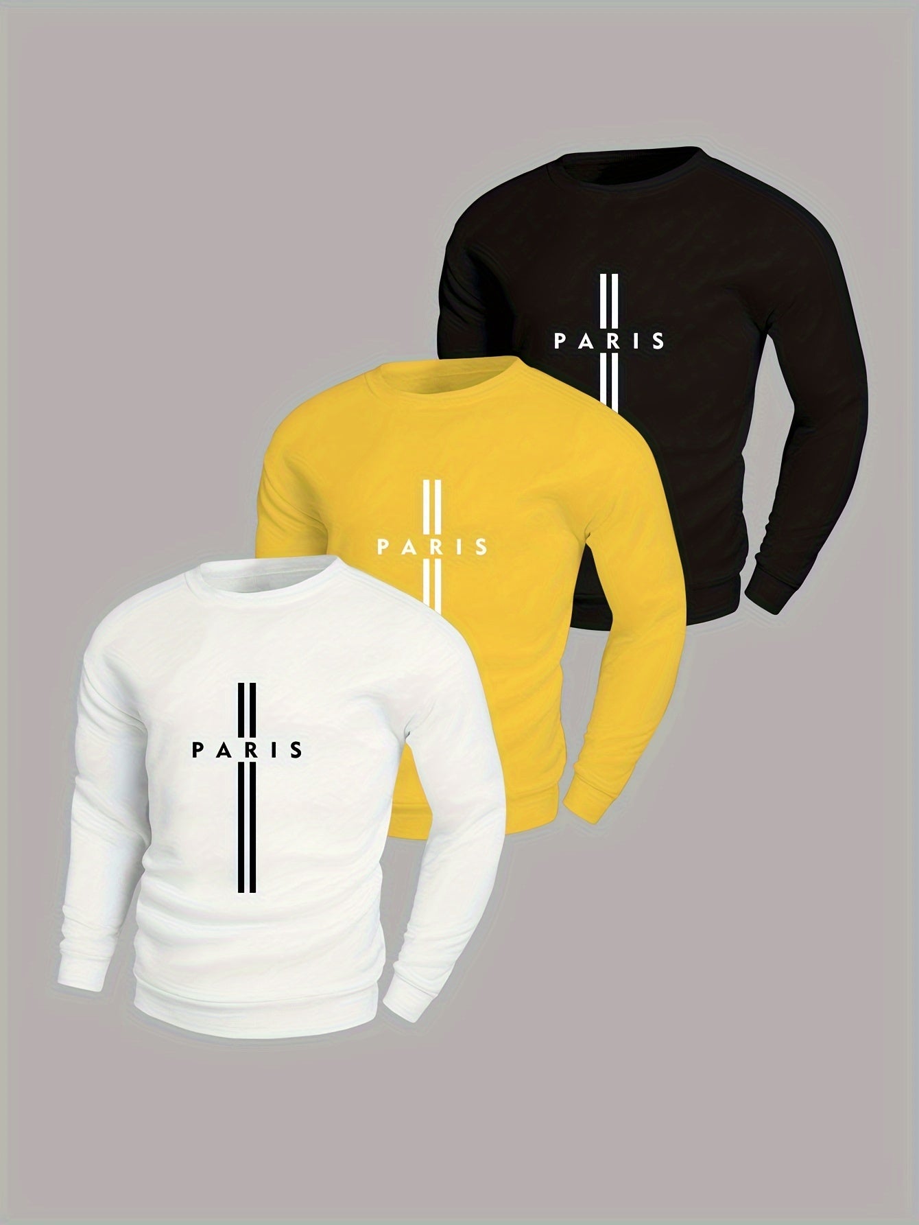 PARIS Letter Print Men&