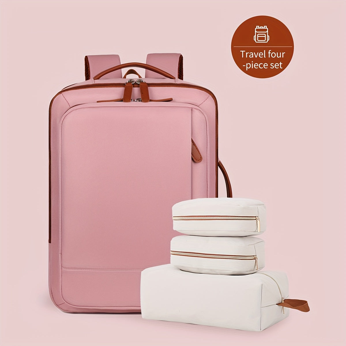 40L Flight-Approved Carry-On Backpack with 3 Packing Cubes - MyEmpired