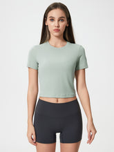 Millennia Round Neck Short Sleeve Active T-Shirt - MyEmpired