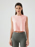 Millennia Round Neck Cropped Active Tank - MyEmpired