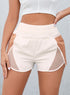 Color Block Wide Waistband Shorts - MyEmpired