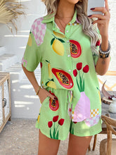 Devine Printed Button Down Shirt and Shorts Set - MyEmpired