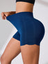 Side Ruched High Rise Active Shorts - MyEmpired