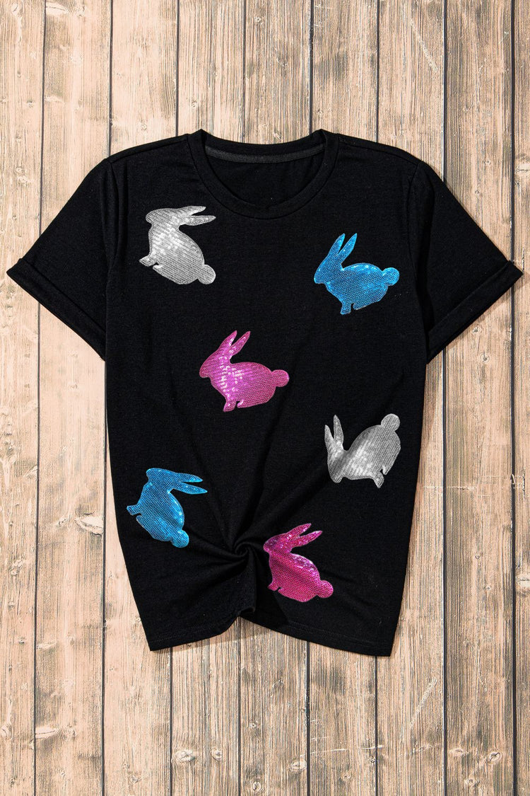 Easter Bunny Round Neck T-Shirt - MyEmpired
