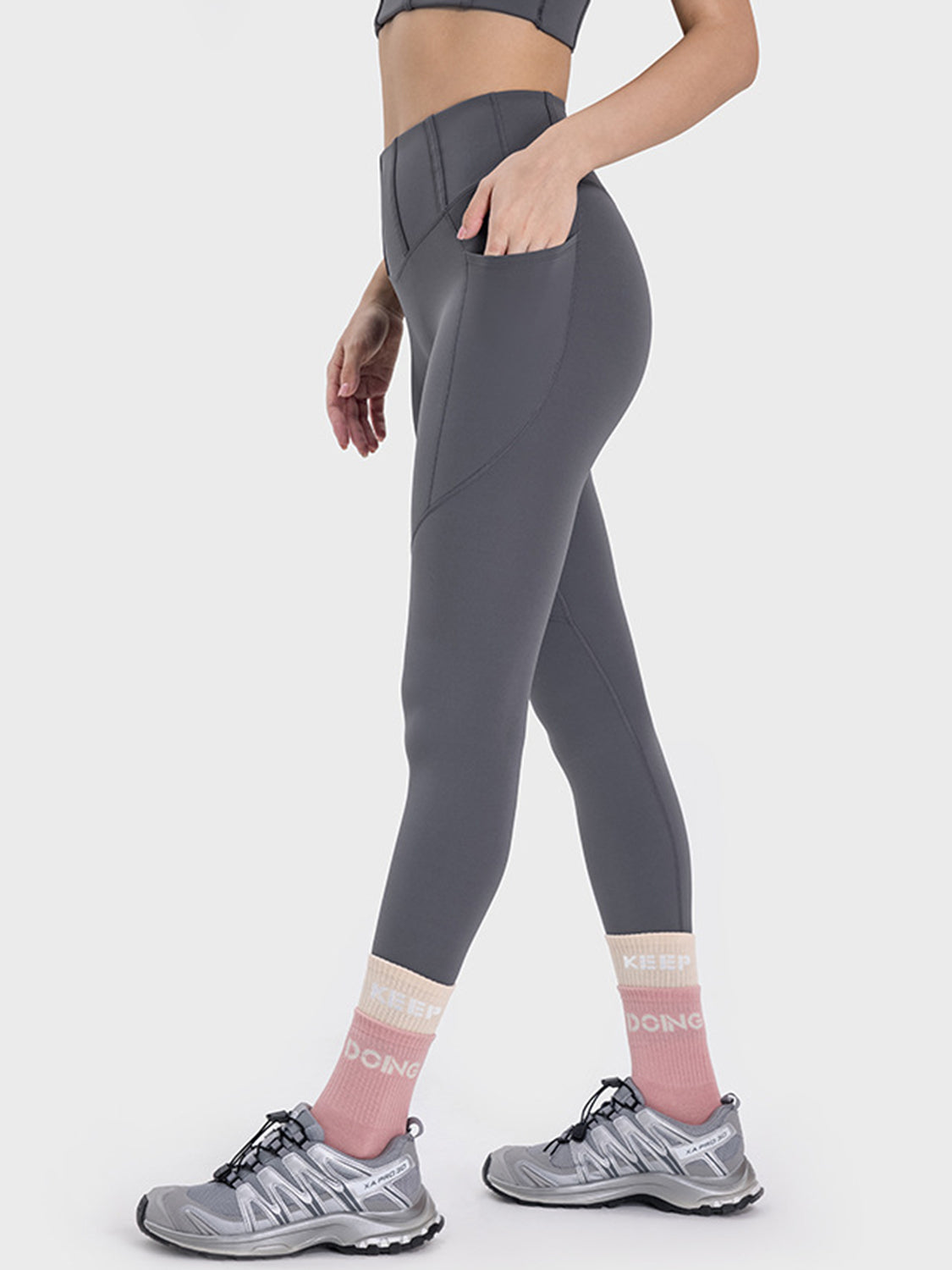 Millennia Pocketed High Waist Active Leggings - MyEmpired