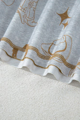 Printed T-Shirt and Elastic Waist Shorts Set - MyEmpired