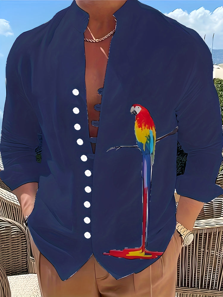 Parrot 3D Pattern Print Men&