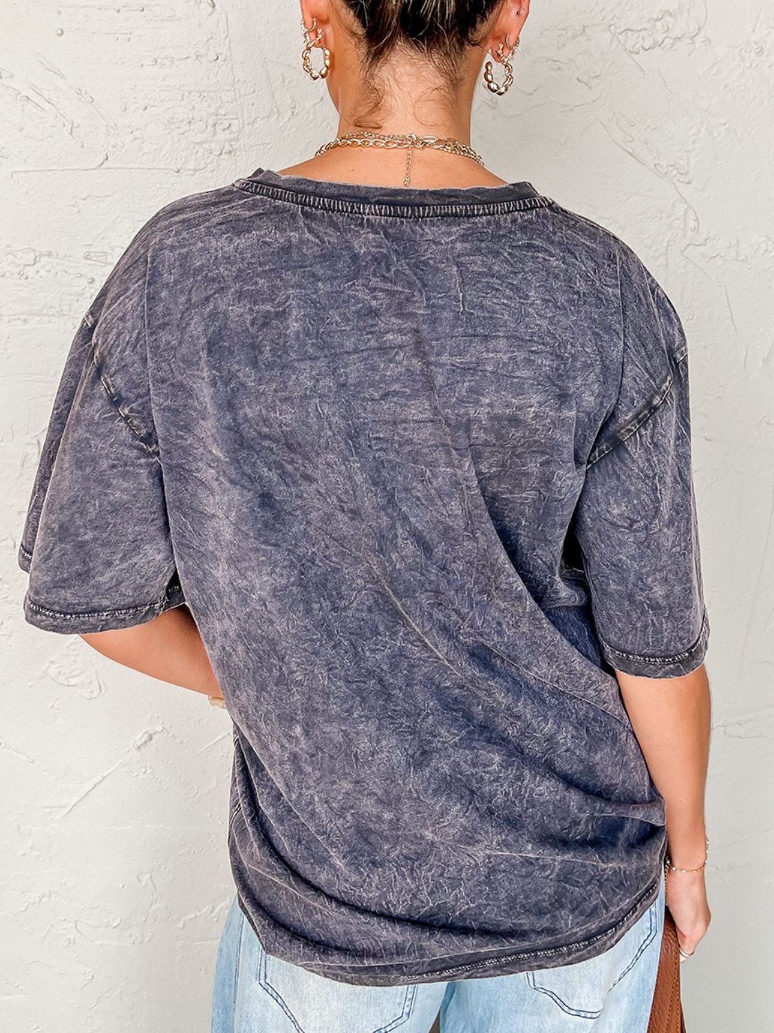 TEXAS Steer Head Graphic Mineral Wash Oversized T-Shirt - MyEmpired