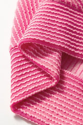 Corded Knit Short Sleeve T-Shirt and Wide Leg Pants Set - MyEmpired