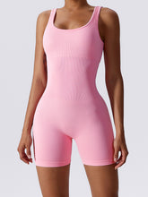 Basic Bae Ribbed Sleeveless Active Romper - MyEmpired