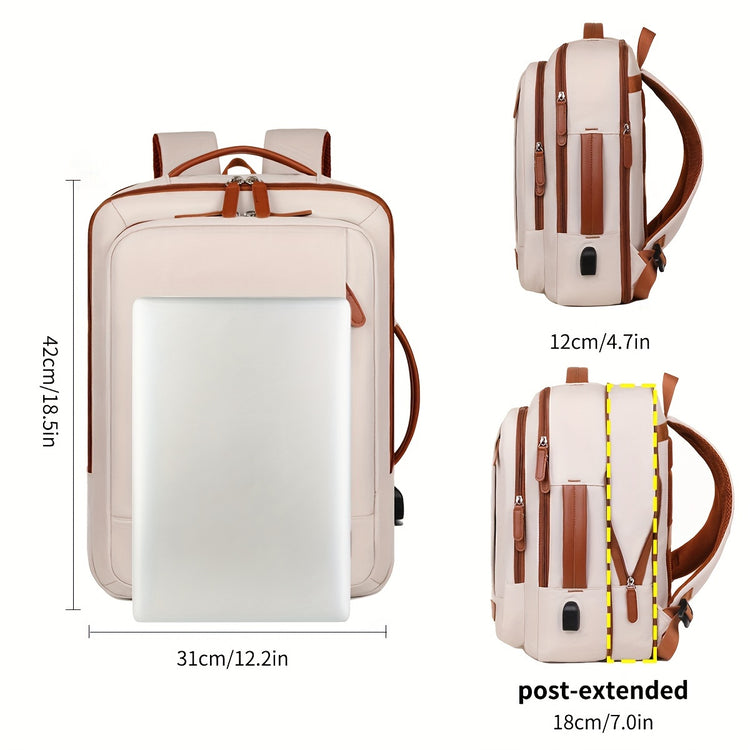 40L Flight-Approved Carry-On Backpack with 3 Packing Cubes - MyEmpired