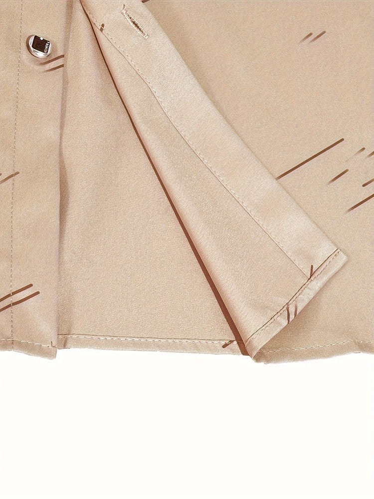 Long Sleeve Casual Button Up Shirt For Formal Occasions - MyEmpired