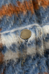 Plaid Collared Neck Jacket with Chest Pockets - MyEmpired