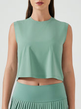 Millennia Round Neck Cropped Active Tank - MyEmpired