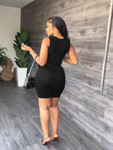 Solid Skirt 2 Piece Set, Casual Crew Neck Tank Top & Bodycon Skirt For Summer, Women&