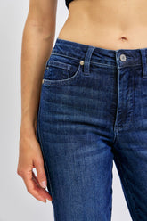 Judy Blue Full Size Tummy Control Straight Jeans Plus Size - MyEmpired