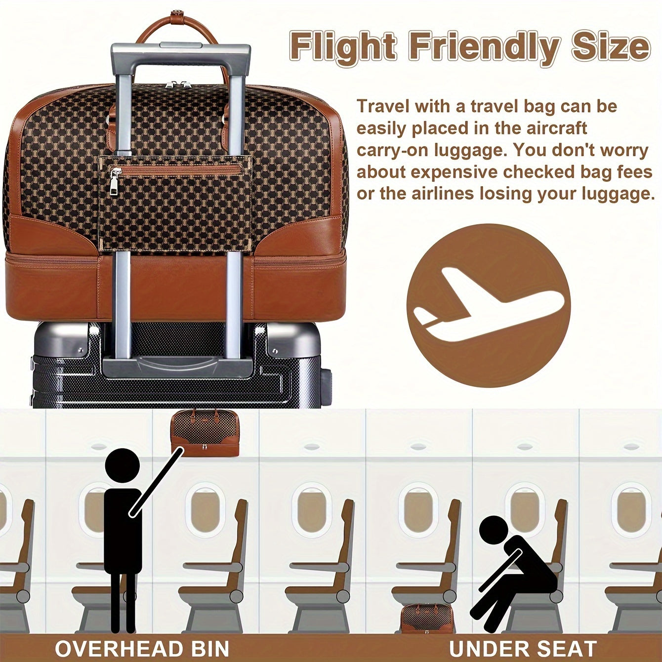 Elegant 3-Piece Oxford Cloth Travel Duffel Set for Women and Men with Wet Shoe Compartment, Quilted Weekender Carry On Tote Bag with Toiletry Pouch - Water Resistant, Easy Maintenance - MyEmpired