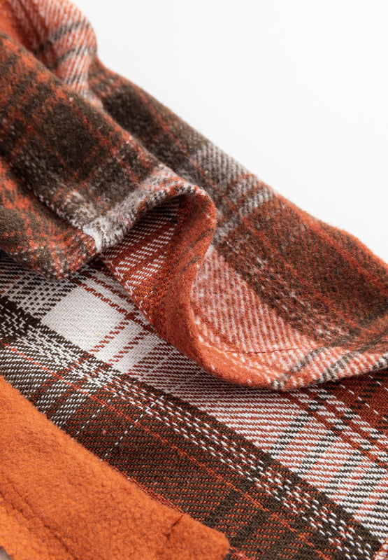 Plaid Button Up Long Sleeve Jacket - MyEmpired