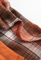 Plaid Button Up Long Sleeve Jacket - MyEmpired