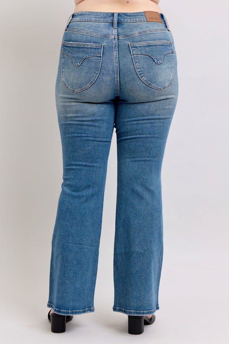Judy Blue MR Tummy Control Vintage Wash Jeans - MyEmpired