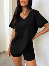 V-Neck T-Shirt and Shorts Set - MyEmpired