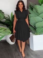 Slim Waist Ruffle Dress - MyEmpired