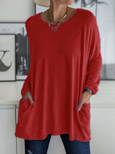 Full Size Round Neck Long Sleeve T-Shirt - MyEmpired