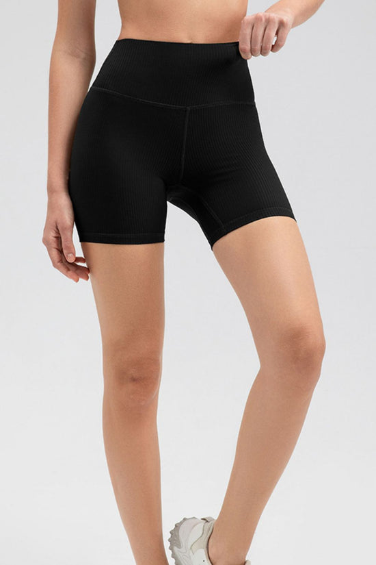 Wide Waistband Slim Fit Sports Shorts - MyEmpired