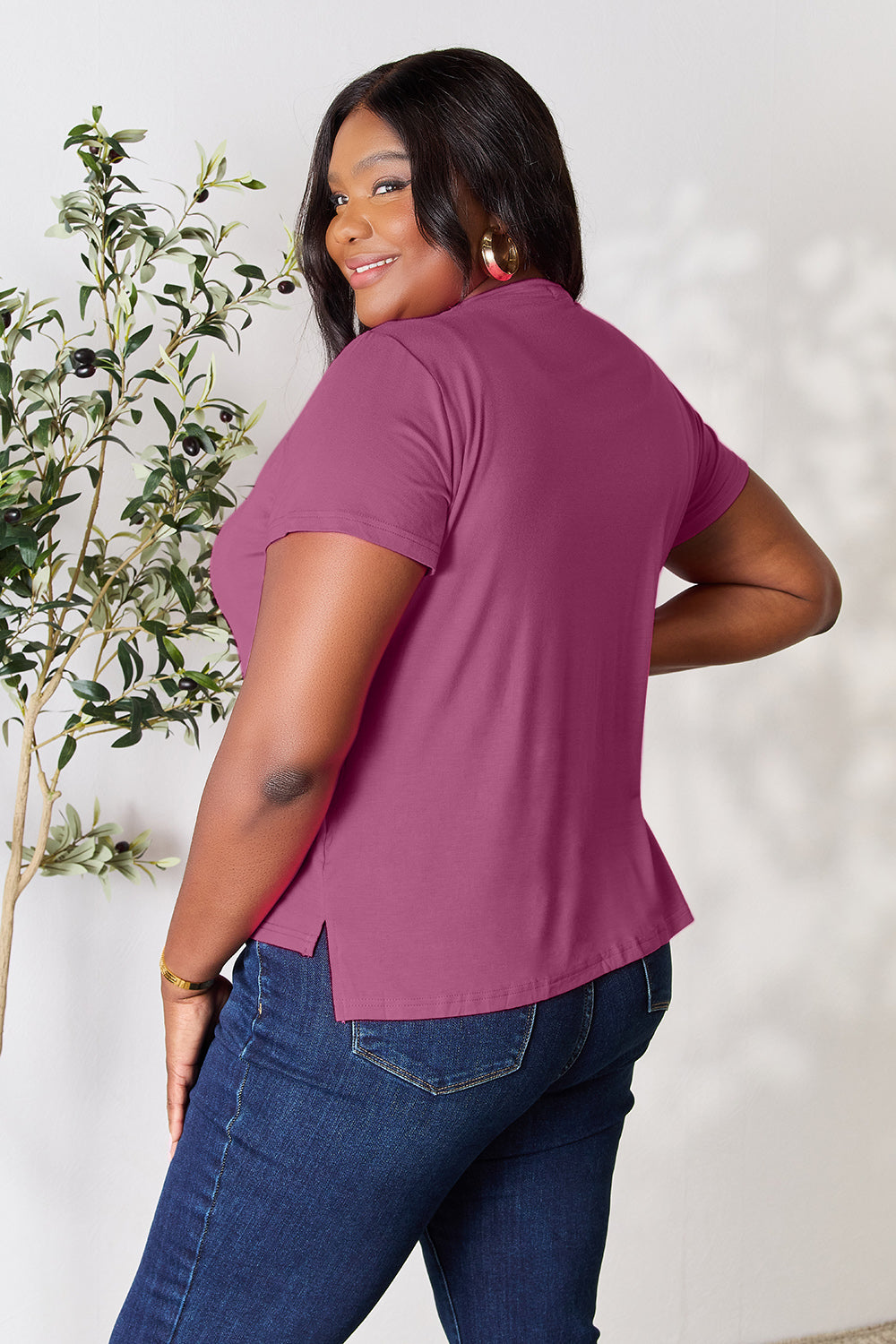 Basic Bae Full Size Round Neck Short Sleeve T-Shirt - MyEmpired