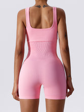 Basic Bae Ribbed Sleeveless Active Romper - MyEmpired