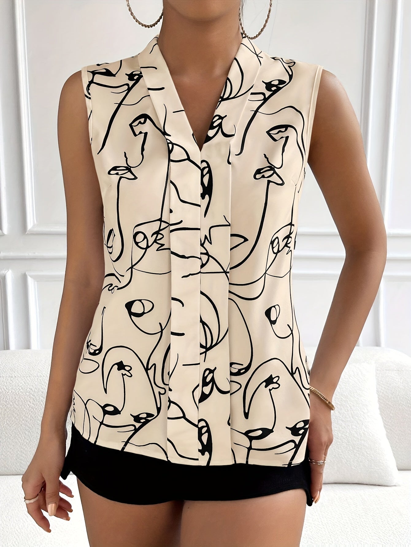 V Neck Blouse - MyEmpired