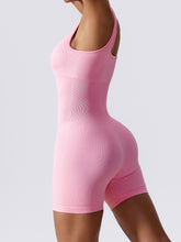 Basic Bae Ribbed Sleeveless Active Romper - MyEmpired