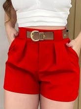 Solid Color Pocket Shorts, Elegant Shorts For Spring & Summer, Women&