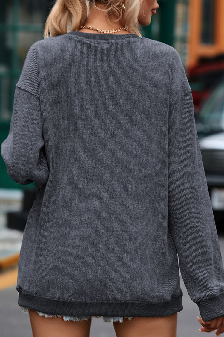 Lucky Clover Beer Sequin Round Neck Sweatshirt - MyEmpired
