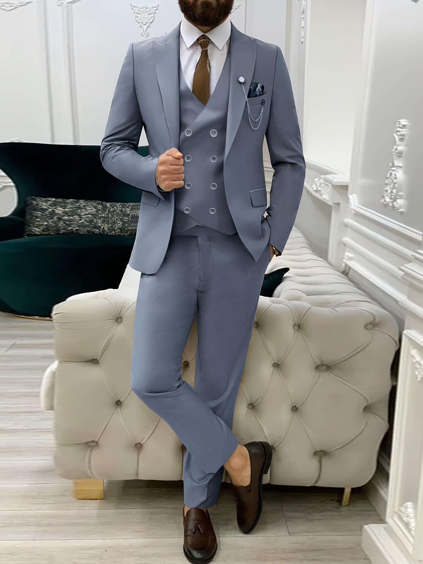 1 Set Men'S Business Suit