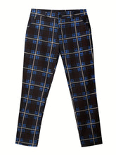 Elegant Plaid Slacks, Men&