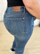 Judy Blue Full Size Mid Waist Distressed Slim Jeans - MyEmpired