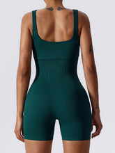 Basic Bae Ribbed Sleeveless Active Romper - MyEmpired