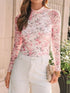 Lovelet Mock Neck Long Sleeve Top - MyEmpired