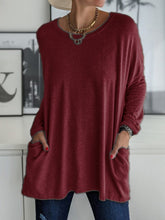 Full Size Round Neck Long Sleeve T-Shirt - MyEmpired