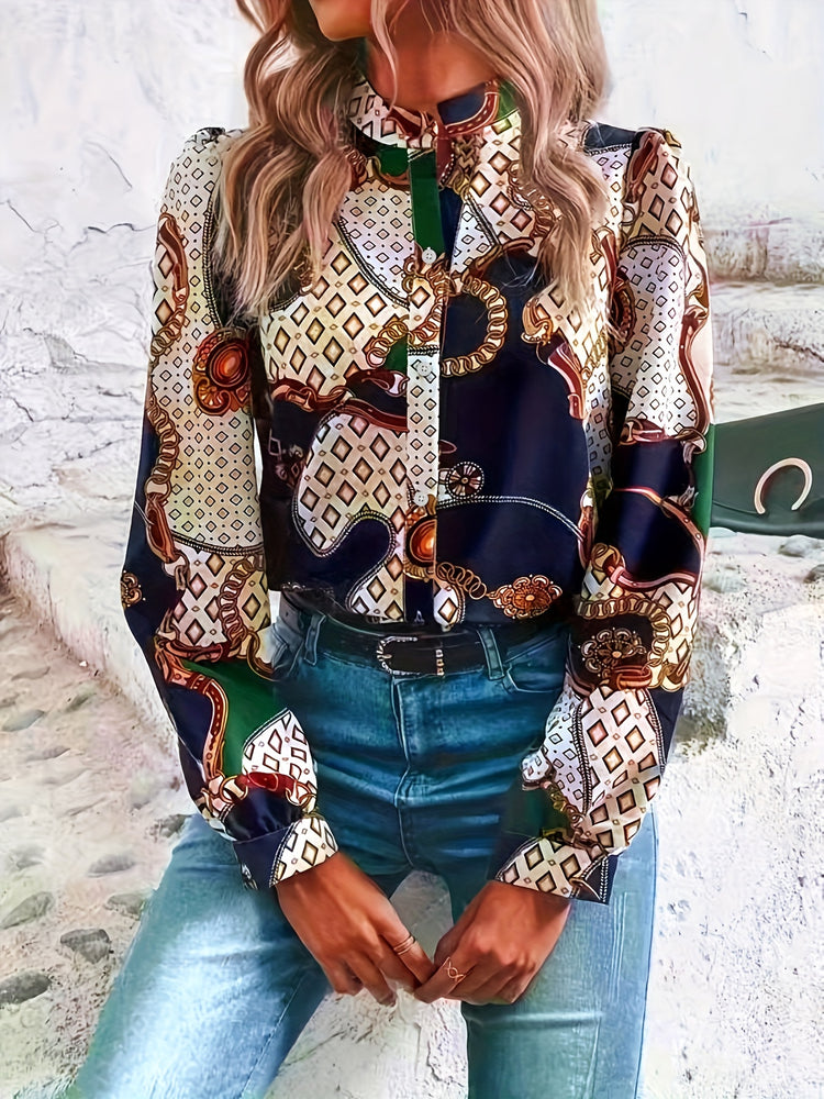 Tropical Print Blouse - MyEmpired