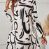 Brush Crew Neck Loose Dress - MyEmpired
