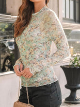 Lovelet Mock Neck Long Sleeve Top - MyEmpired