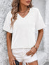 Mandy V-Neck Dropped Shoulder T-Shirt - MyEmpired