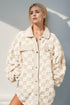 Double Take Button Up Fuzzy Checkered Shacket - MyEmpired