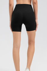 Wide Waistband Slim Fit Sports Shorts - MyEmpired