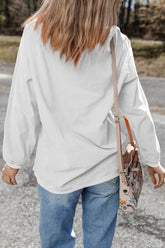 MAMA Bow Round Neck Long Sleeve Sweatshirt - MyEmpired