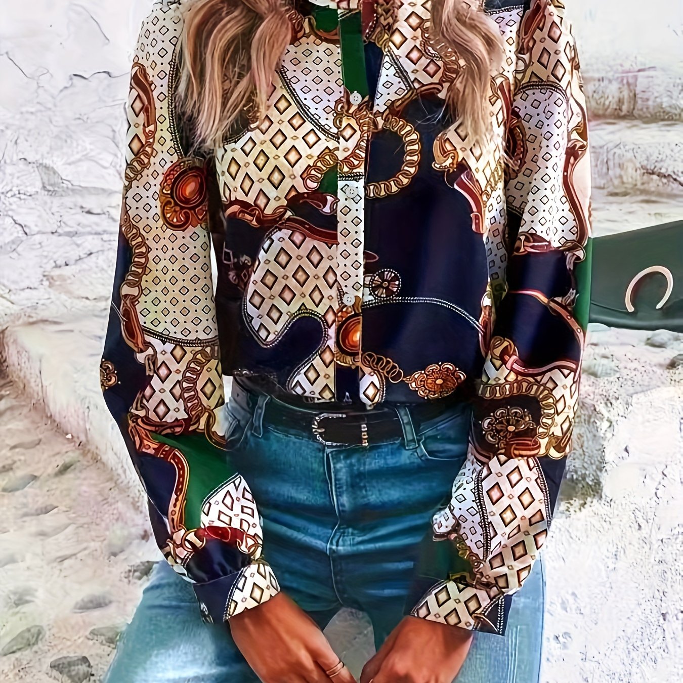 Tropical Print Blouse - MyEmpired