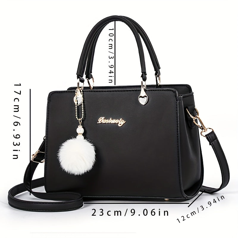 Chic Black Faux Leather Crossbody - MyEmpired