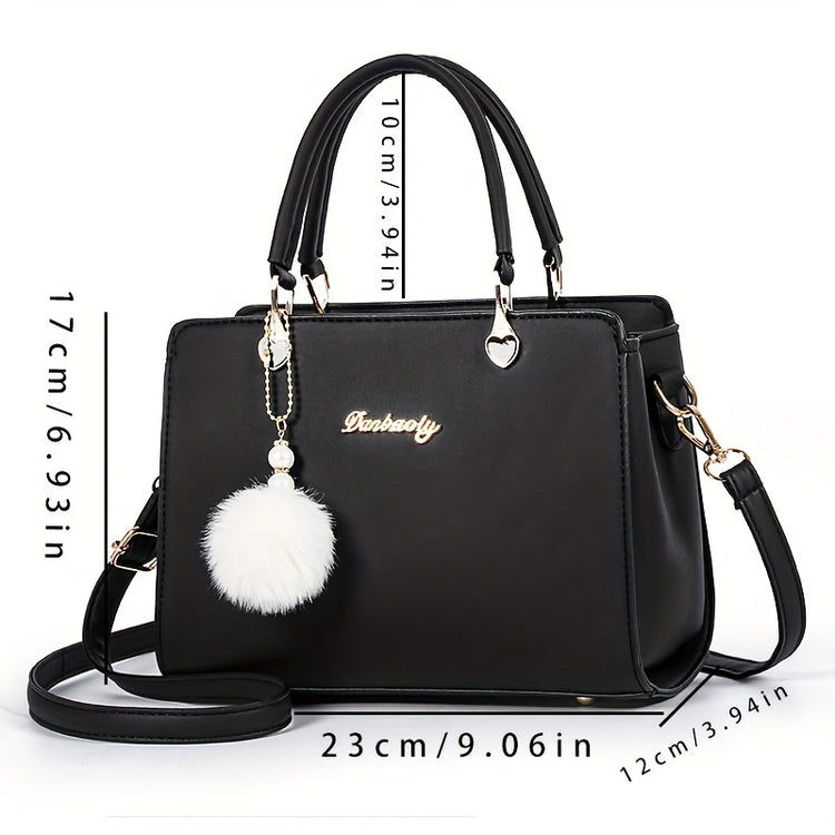 Chic Black Faux Leather Crossbody - MyEmpired